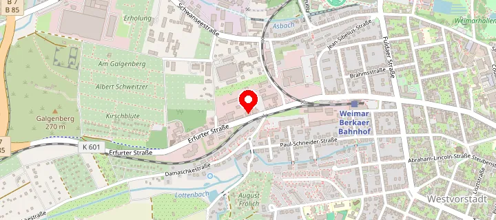 Karte: Erfurter Str. 84a, 99427 Weimar